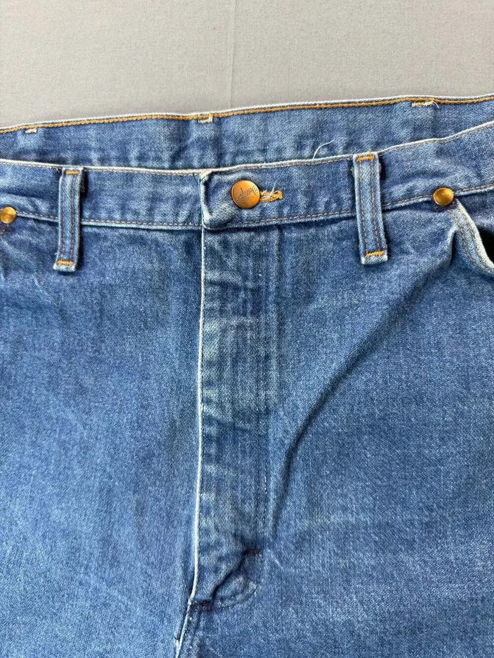 Wrangler 13MWZ Cowboy Cut Western Denim Jeans Blue Medium Wash Mens 40x30